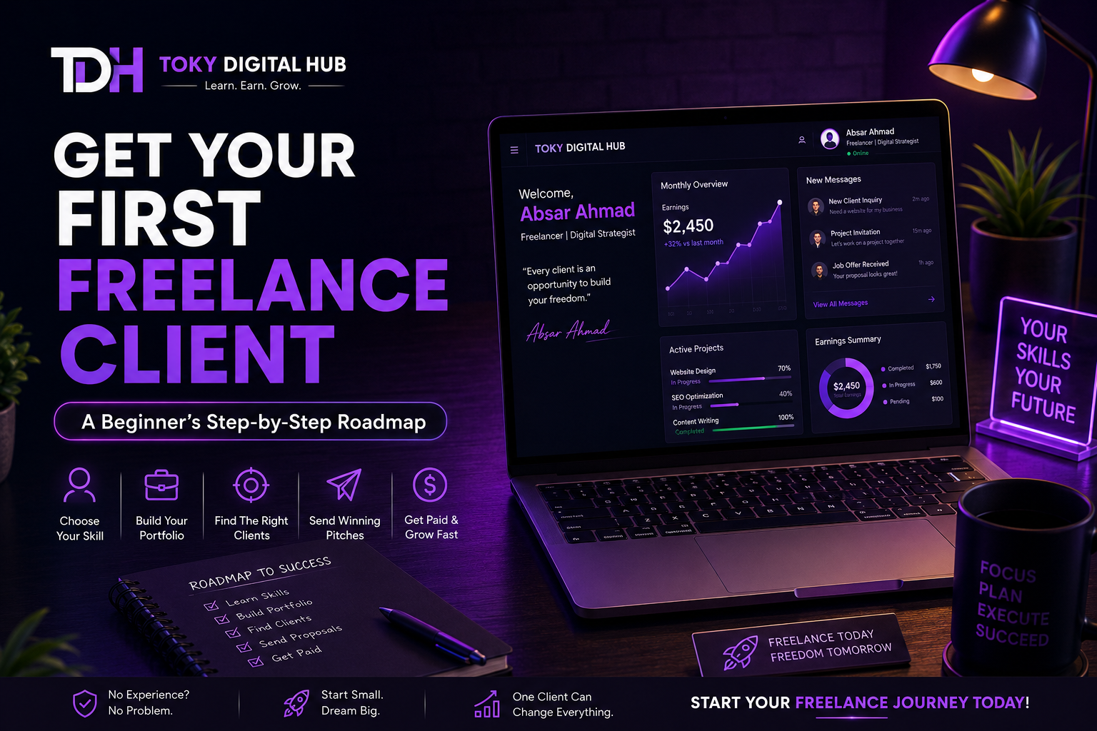 How to Get Your First Freelance Client Without Experience (Step-by-Step)
